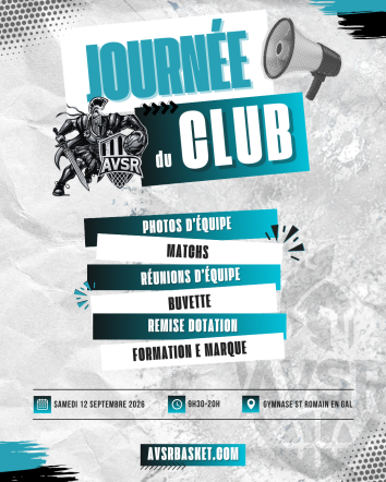 JOURNÉE DU CLUB 📢